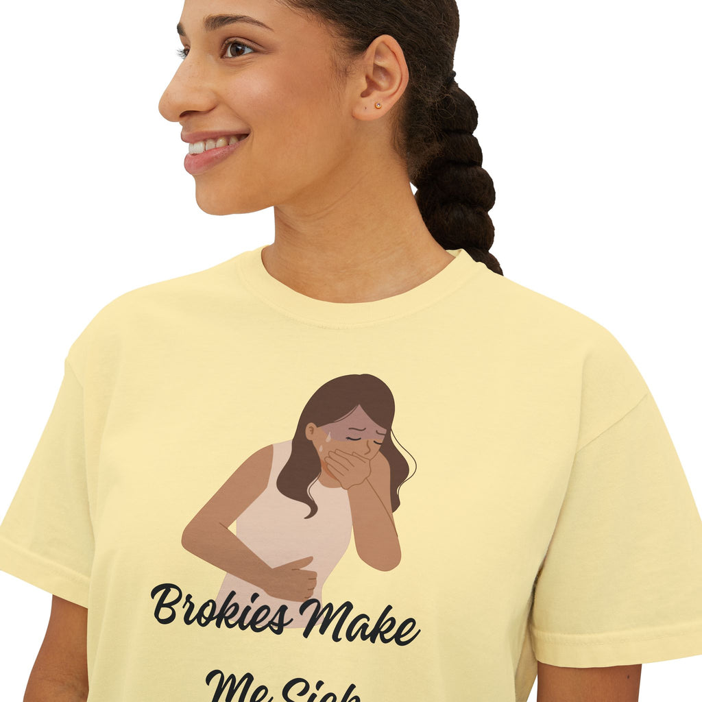 Brokies Make Me Sick | The "Allergy Warning" Boxy Tee