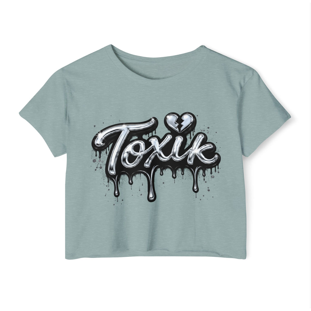 Toxik Drip Crop Top — Women's Festival Graphic Tee
