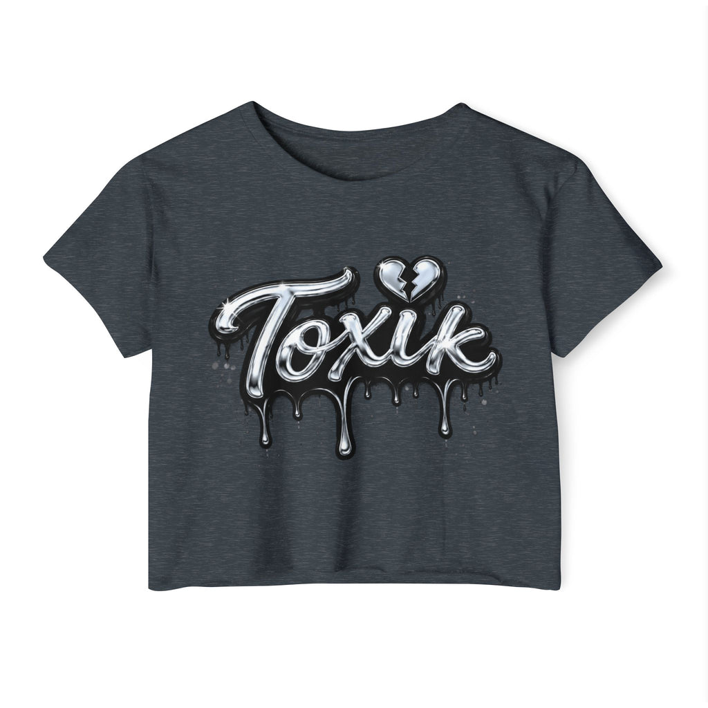 Toxik Drip Crop Top — Women's Festival Graphic Tee
