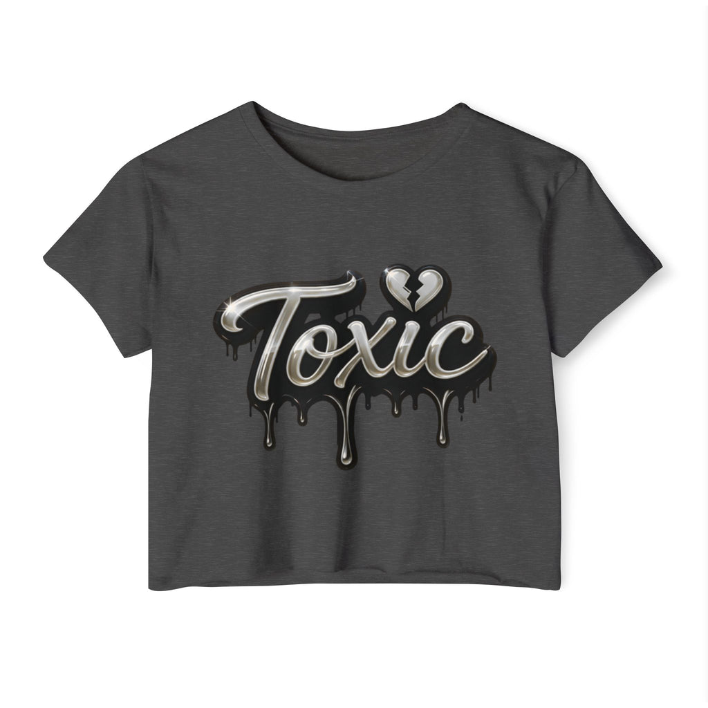 Toxic Drip Crop Top — Women's Festival Graphic Tee