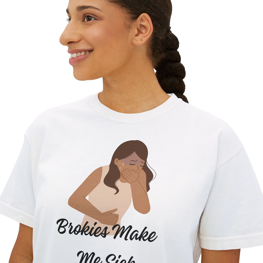 Brokies Make Me Sick | The "Allergy Warning" Boxy Tee