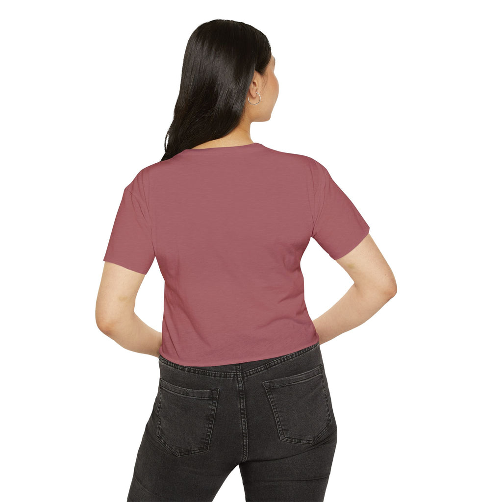 Toxik Graphic Crop Top — Pink Drip Festival Tee for Women