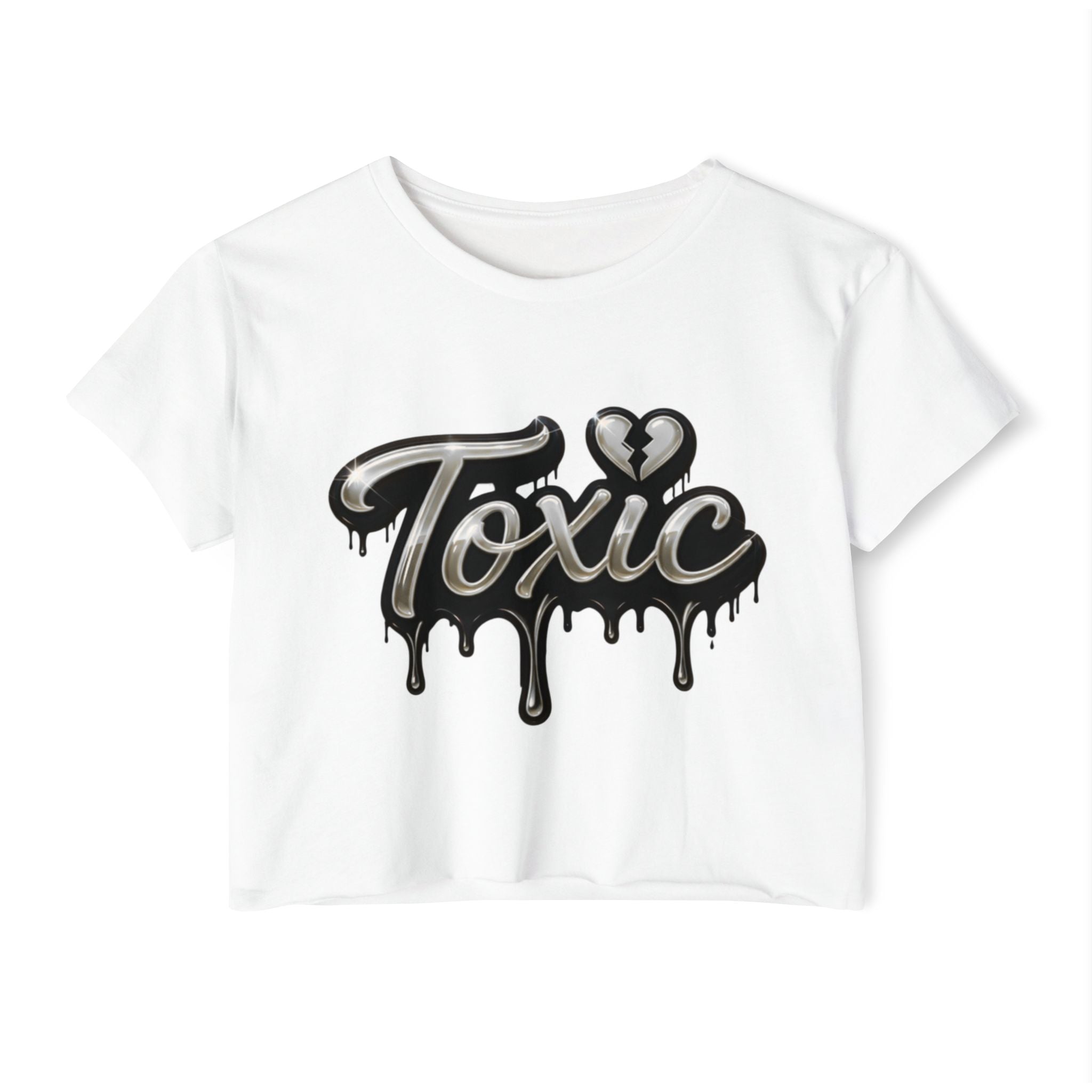 Toxic Drip Crop Top — Women's Festival Graphic Tee