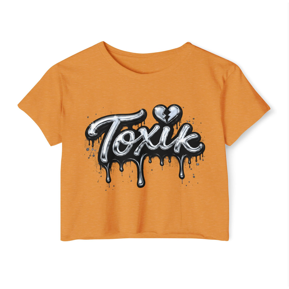 Toxik Drip Crop Top — Women's Festival Graphic Tee