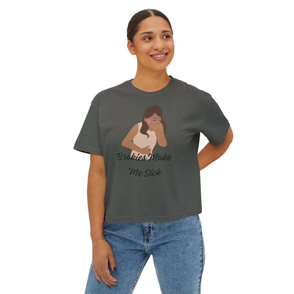 Brokies Make Me Sick | The "Allergy Warning" Boxy Tee