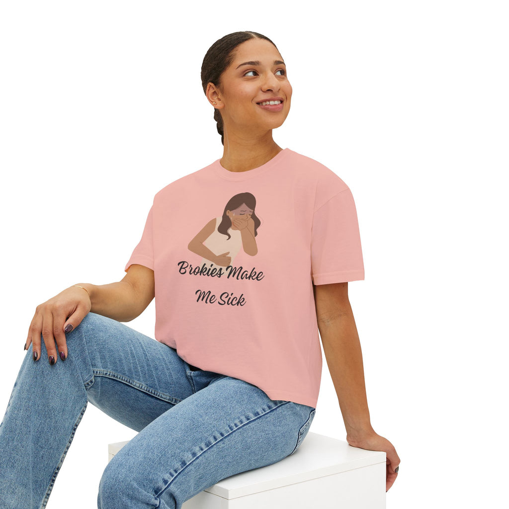 Brokies Make Me Sick | The "Allergy Warning" Boxy Tee