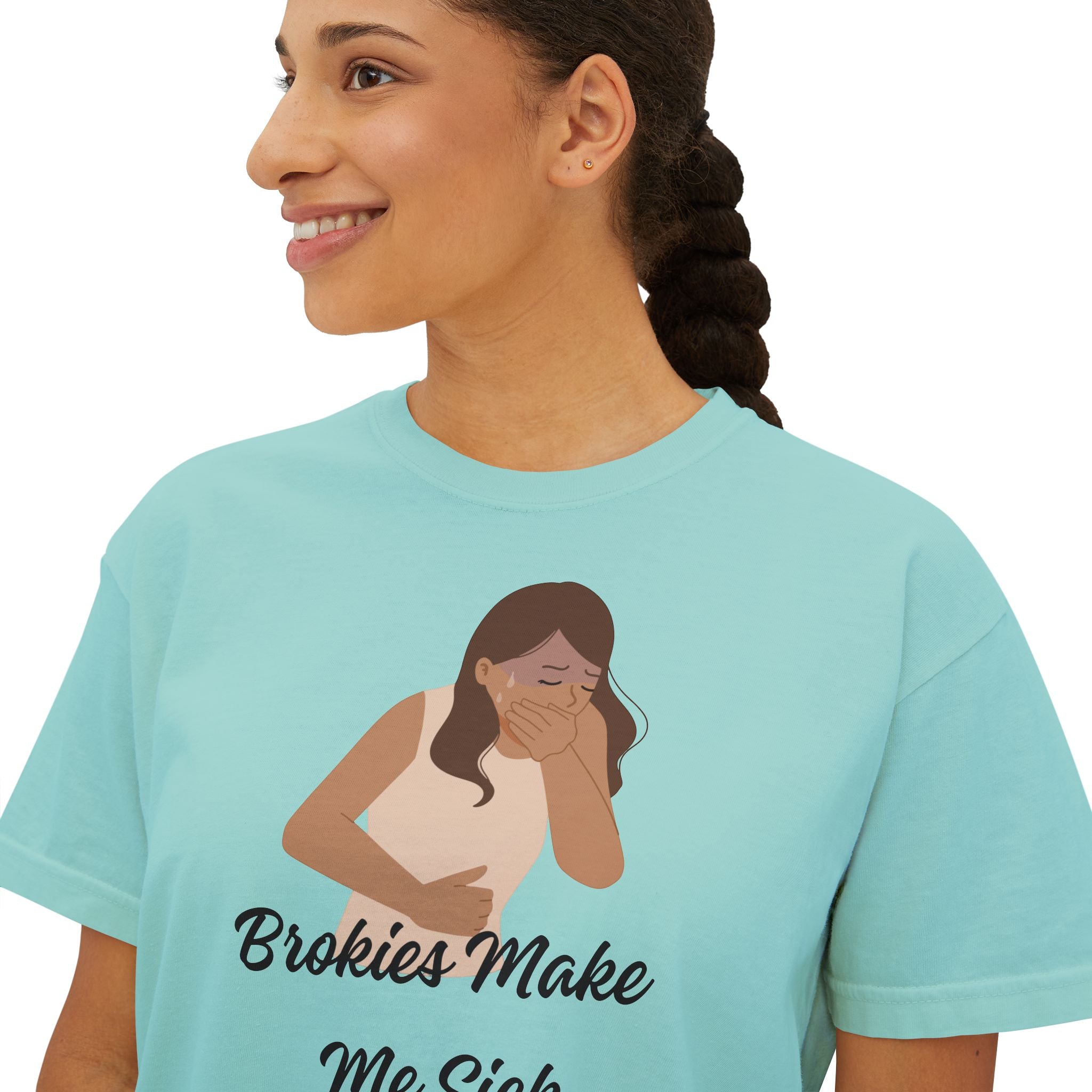 Brokies Make Me Sick | The "Allergy Warning" Boxy Tee