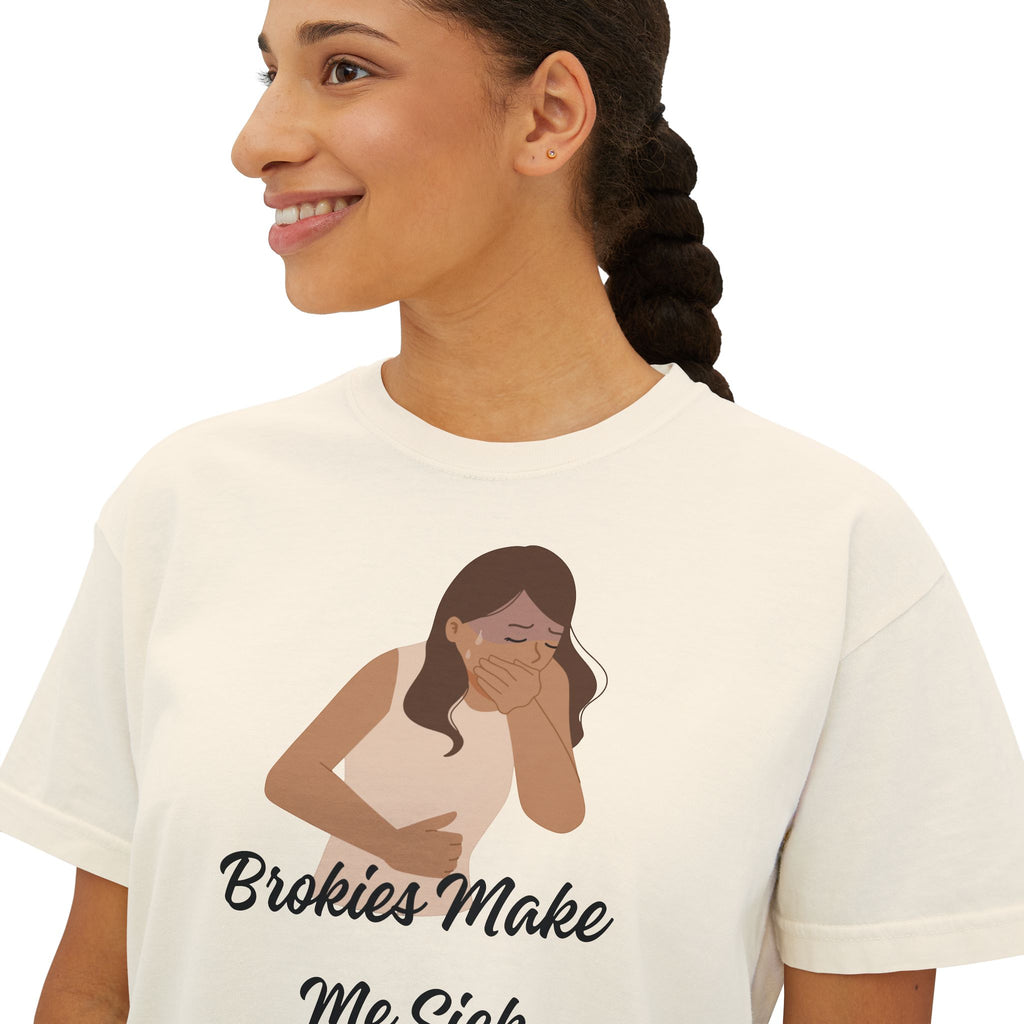 Brokies Make Me Sick | The "Allergy Warning" Boxy Tee