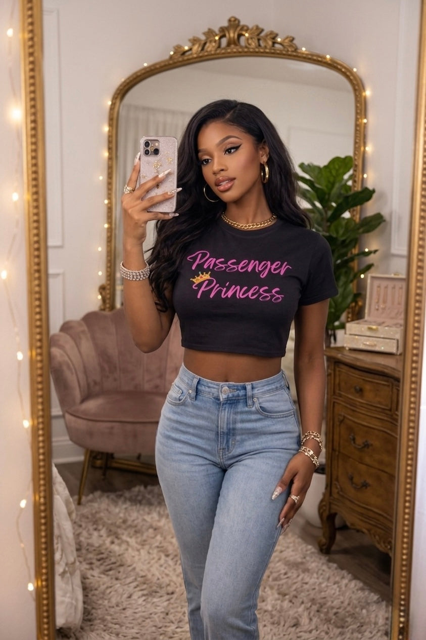 Passenger Princess Crop Top — Women's Festival Graphic Tee