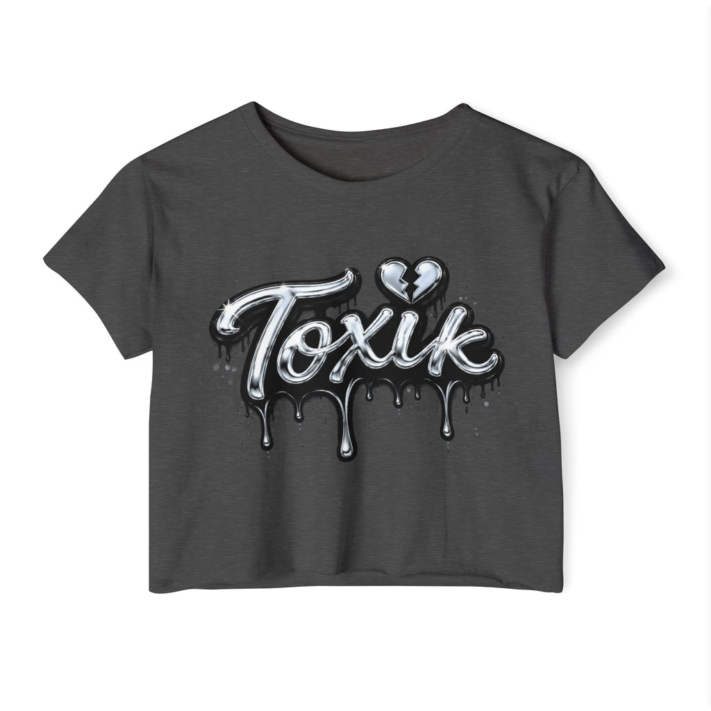 Toxik Drip Crop Top — Women's Festival Graphic Tee