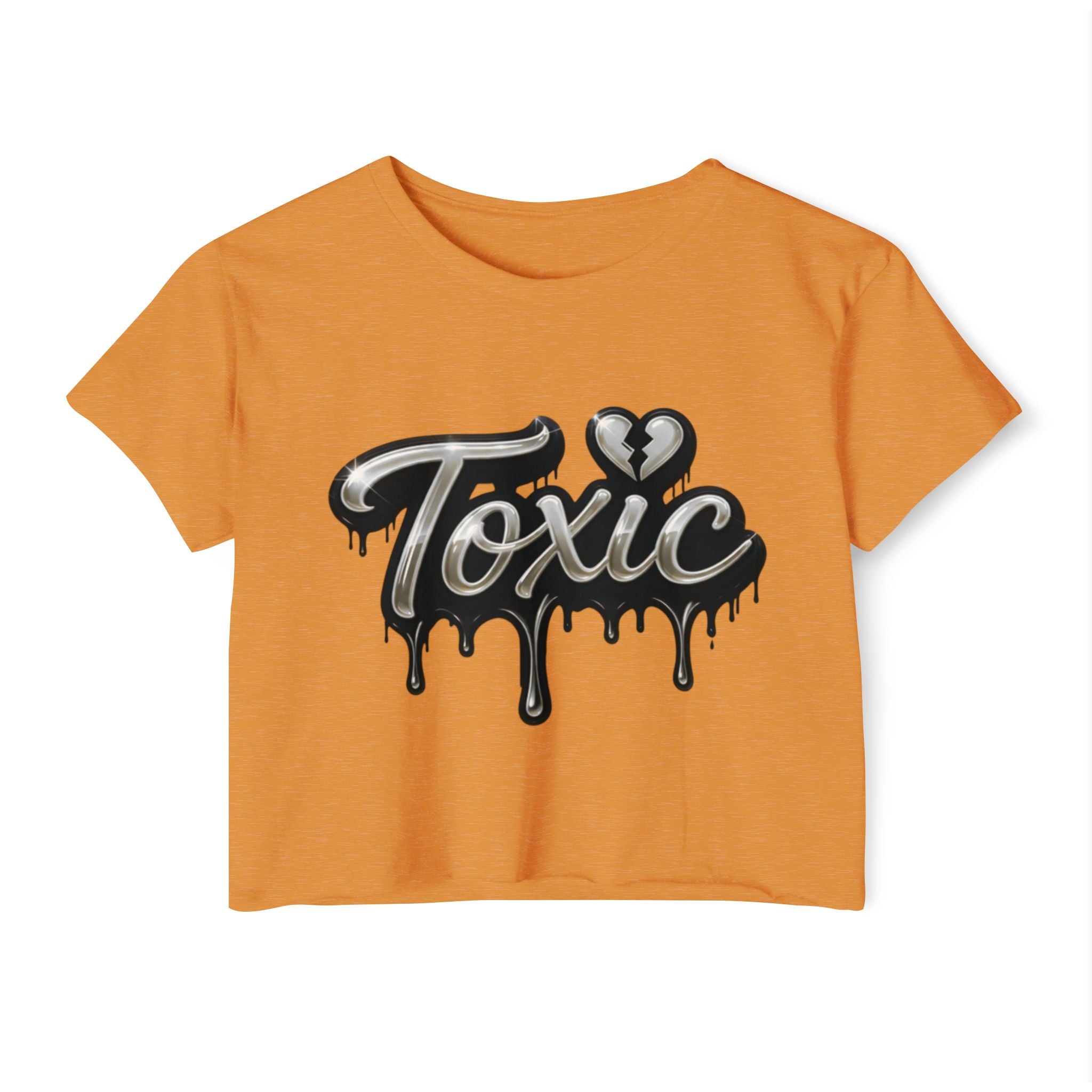 Toxic Drip Crop Top — Women's Festival Graphic Tee