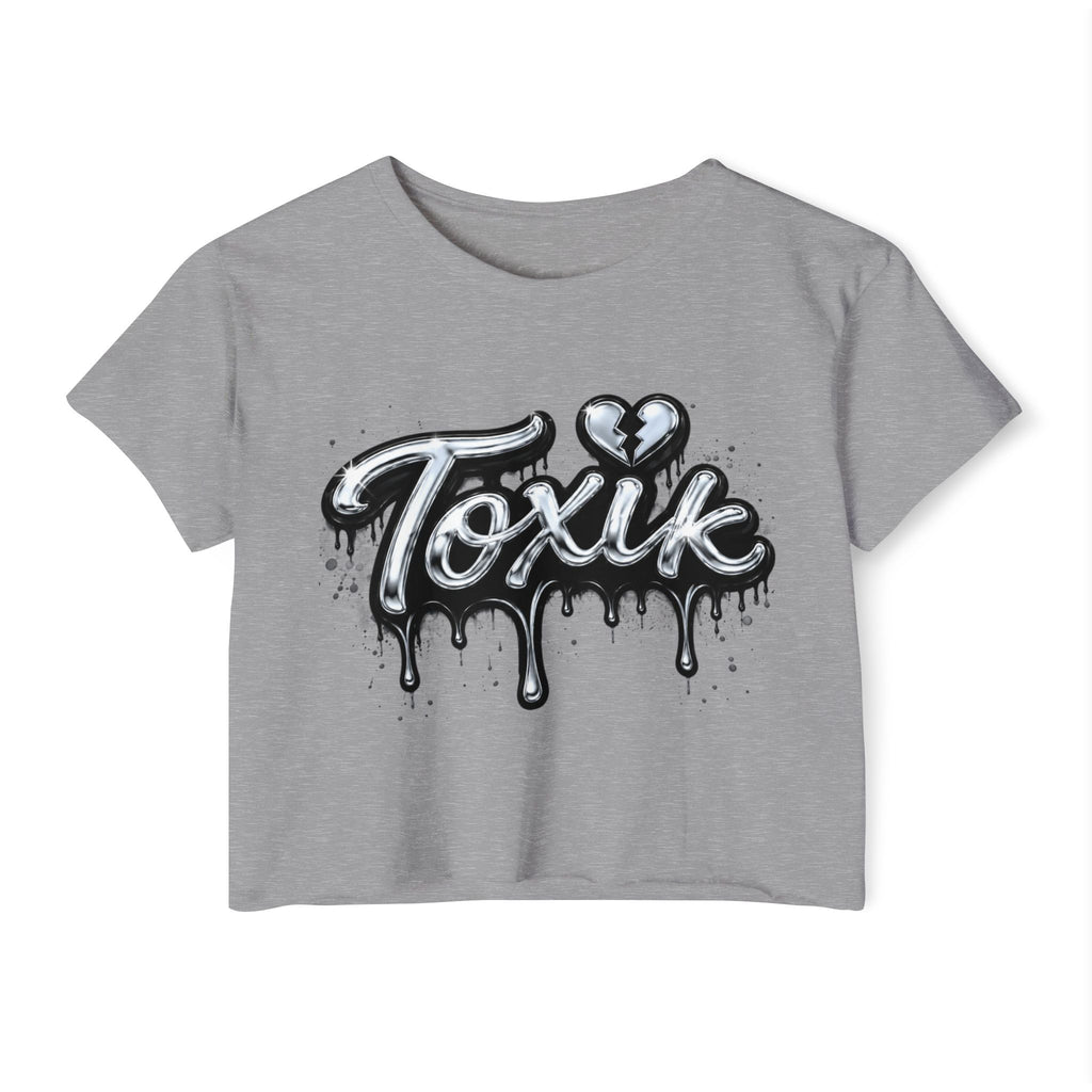 Toxik Drip Crop Top — Women's Festival Graphic Tee