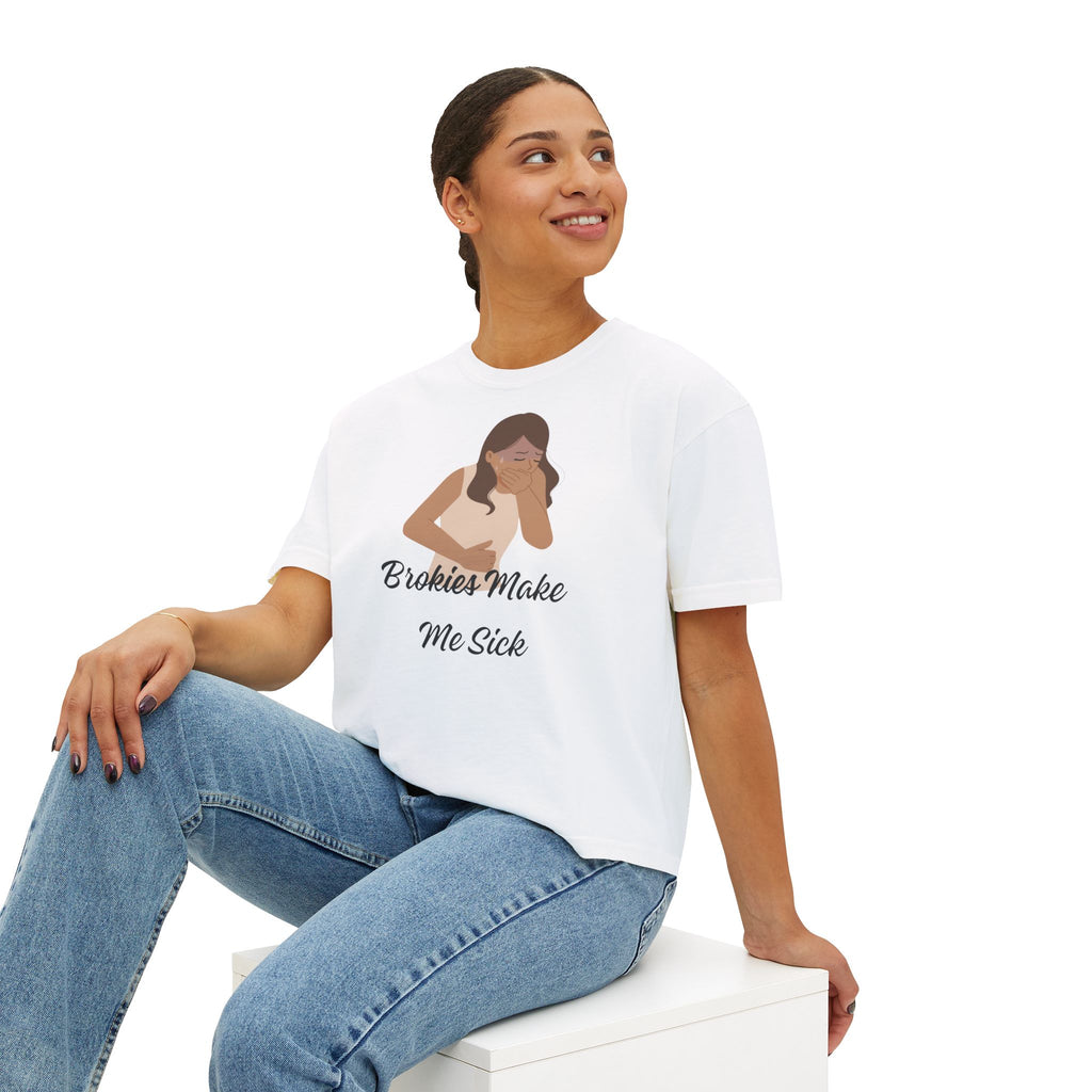Brokies Make Me Sick | The "Allergy Warning" Boxy Tee