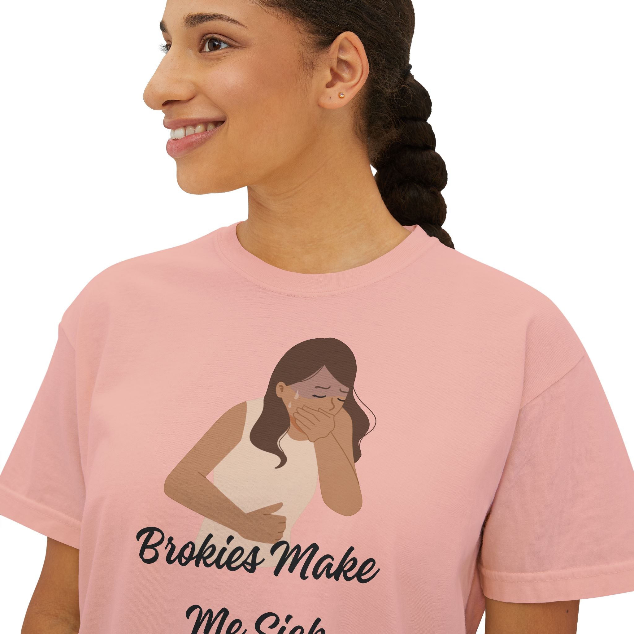 Brokies Make Me Sick | The "Allergy Warning" Boxy Tee