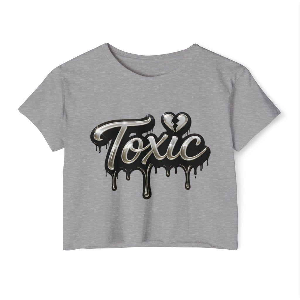Toxic Drip Crop Top — Women's Festival Graphic Tee