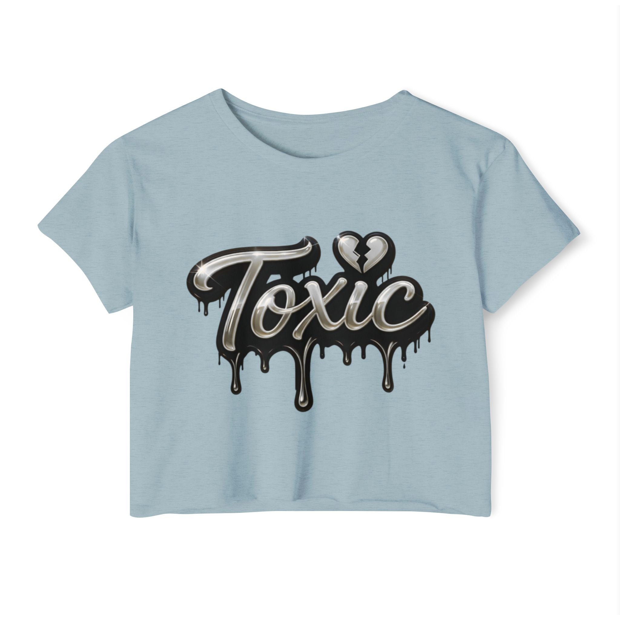 Toxic Drip Crop Top — Women's Festival Graphic Tee