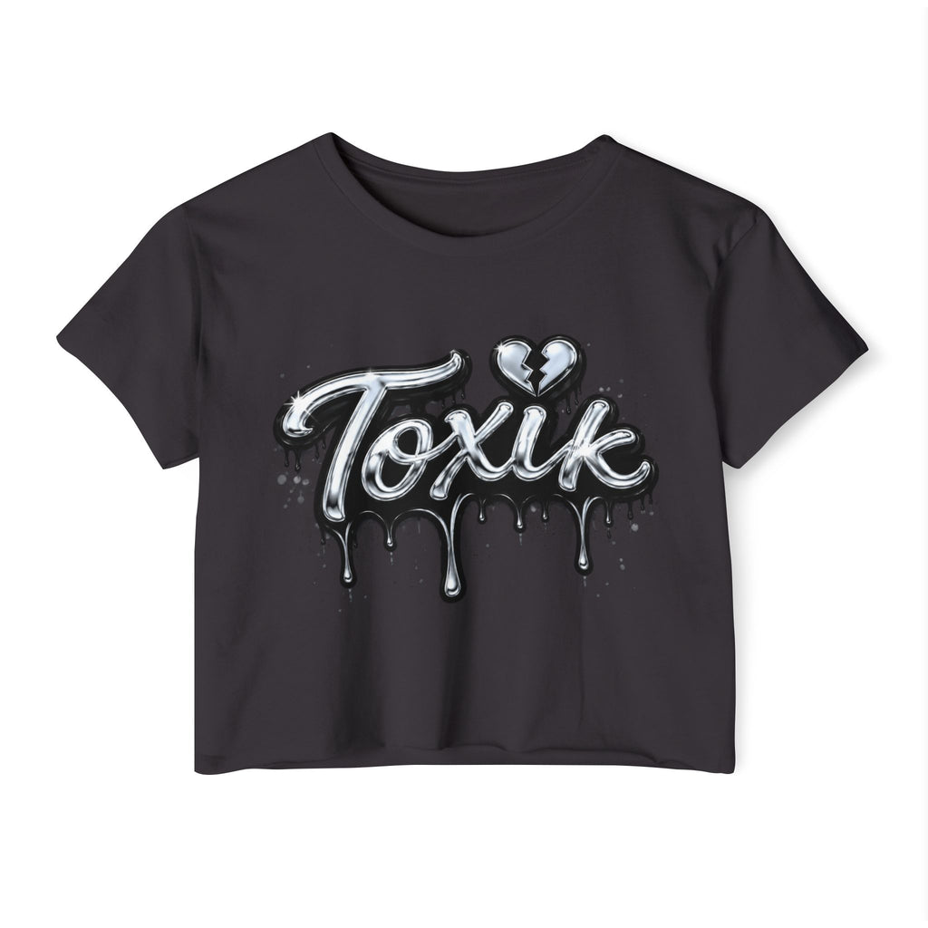 Toxik Drip Crop Top — Women's Festival Graphic Tee